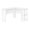 Monarch Specialties Computer Desk, Home Office, Corner, Storage Shelves, 48 in.L, L Shape, Work, Laptop, White Laminate I 7723 - alternate 1